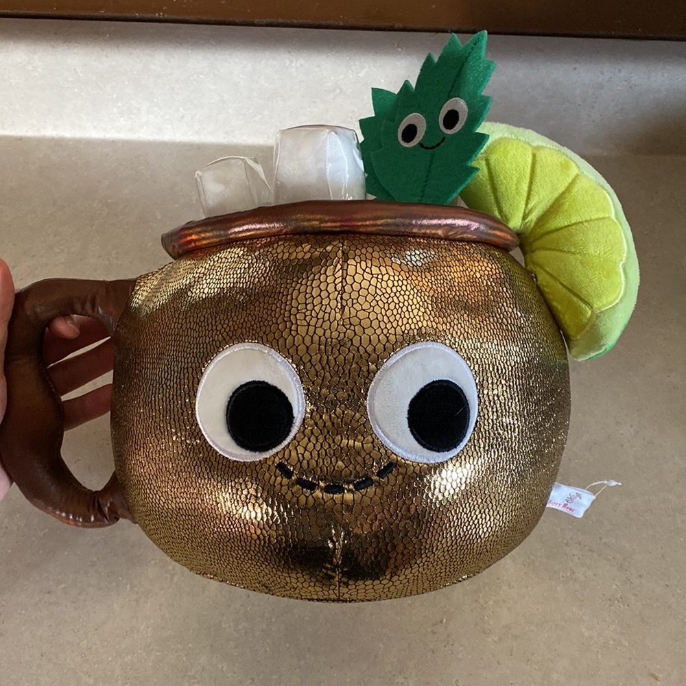 KID ROBOT HAPPY HOUR MAX THE MOSCOW MULE COCKTAIL PLUSH STUFFED COLLECTIBLE